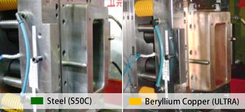 Steel (S50C) / Beryllium Copper (ULTRA)